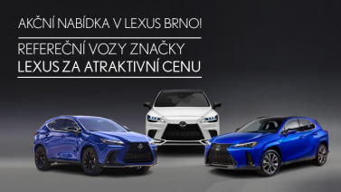 Referenční vozy značky Lexus za atraktivní cenu