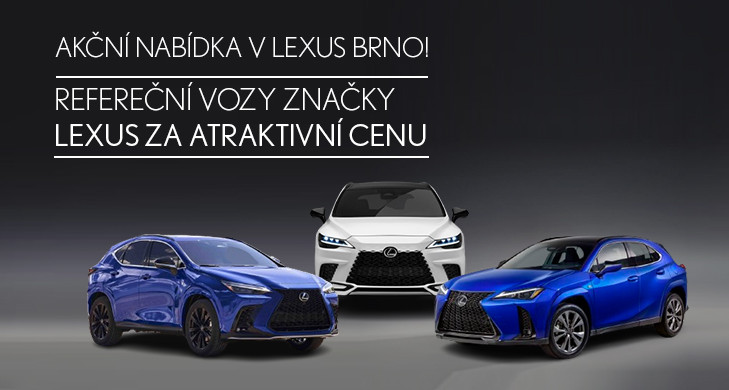 Referenční vozy značky Lexus za atraktivní cenu