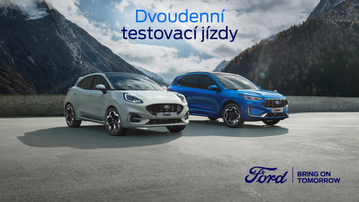 Dvoudenní testovací jízdy v SUV vozech Ford Kuga a Puma