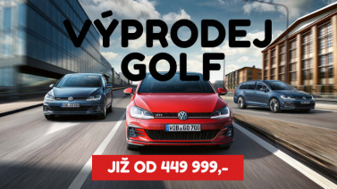 Výprodej vozů Volkswagen Golf